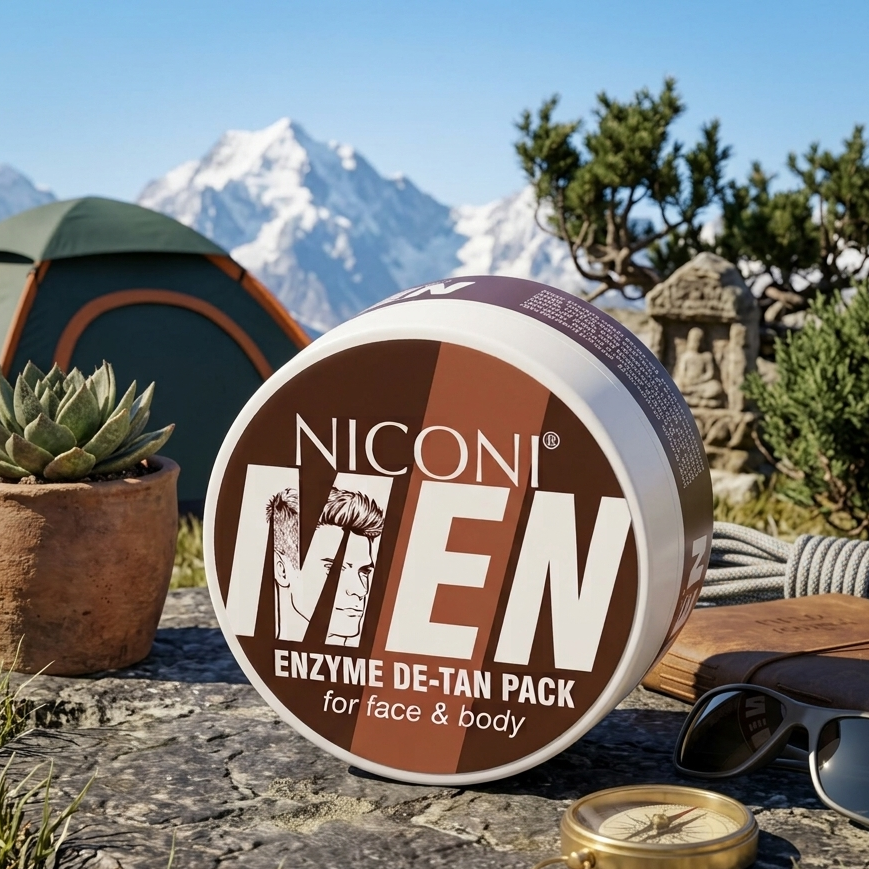 Niconi Men Enzyme De-Tan Pack For Face & Body (Imported )