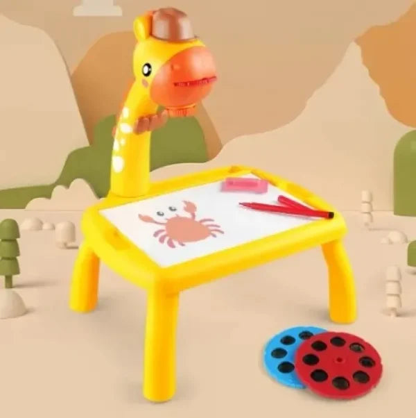 Giraffe Small Size Art Drawing Board Leds Projector Light Toy
